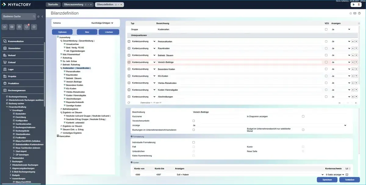 SOS - Software Myfactory FIBU Auswertungen SOS - Software Myfactory FIBU Auswertungen