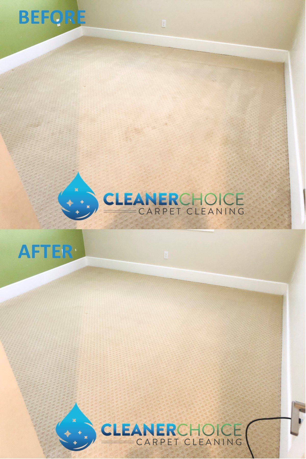 Before and After Carpet Cleaning