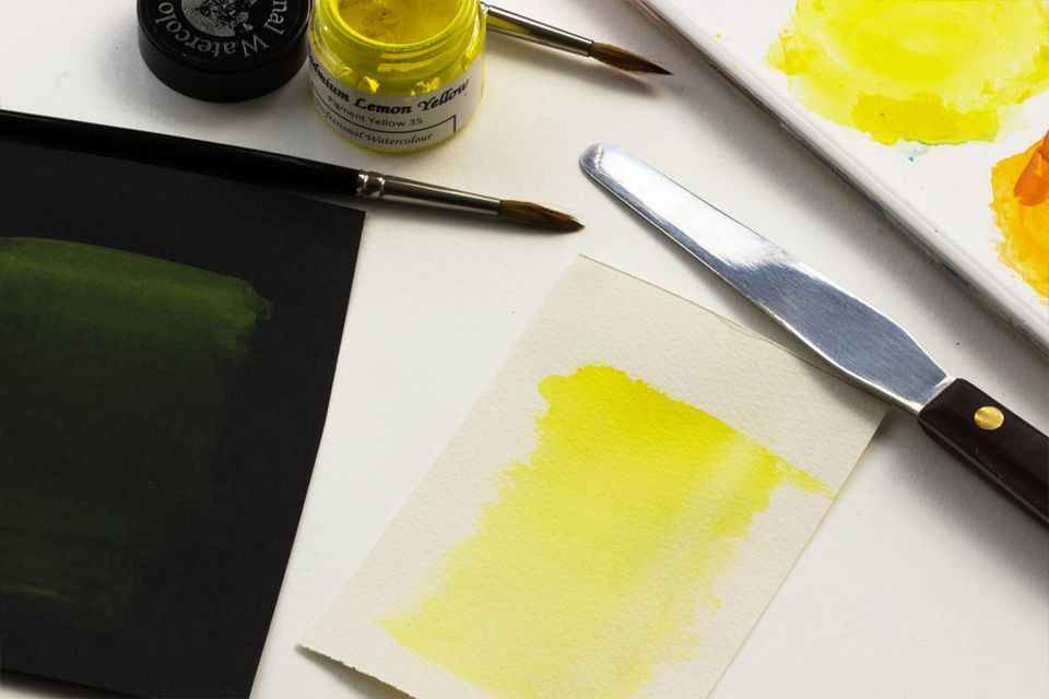 Cadmium Lemon Yellow watercolour