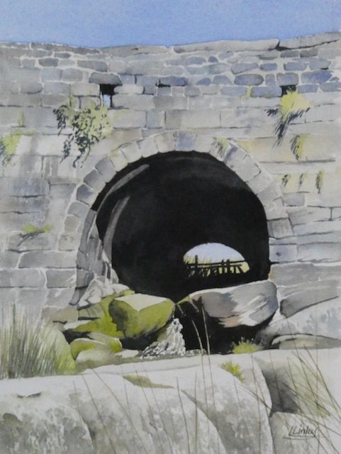 “Burbage Bridge” a watercolour painting by Lesley Linley, using A J Ludlow Professional Watercolours Watercolour painting of Burbage Bridge, by Lesley Linley, using A J Ludlow Professional Watercolour paints