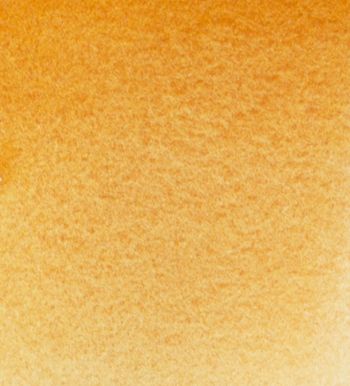 Pure mineral pigmented watercolours are more likely to granulate than organic pigmented ones or those with additional extenders. Granulation of A J Ludlow’s Titanium Orange on Cold Pressed (NOT) watercolour paper.