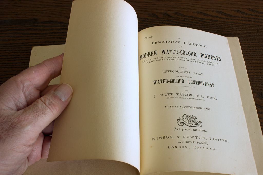 J Scott Taylor’s descriptive handbook, which is truly a glimpse into watercolour pigments of the past. In April’s ARTicle, Andrew turns back the pages of history and discusses why J Scott Taylor's handbook on modern watercolour pigments is important to A J Ludlow Colours.