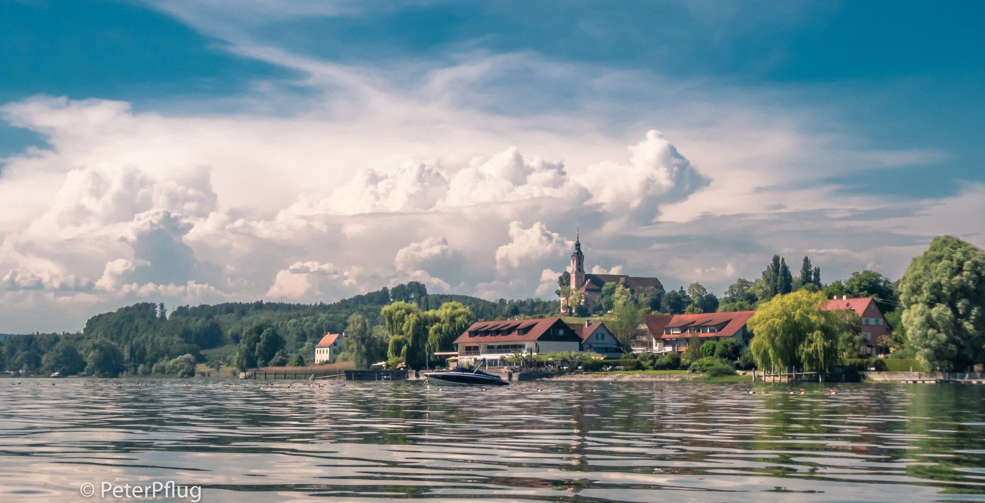 Gewitterwolken über der Birnau