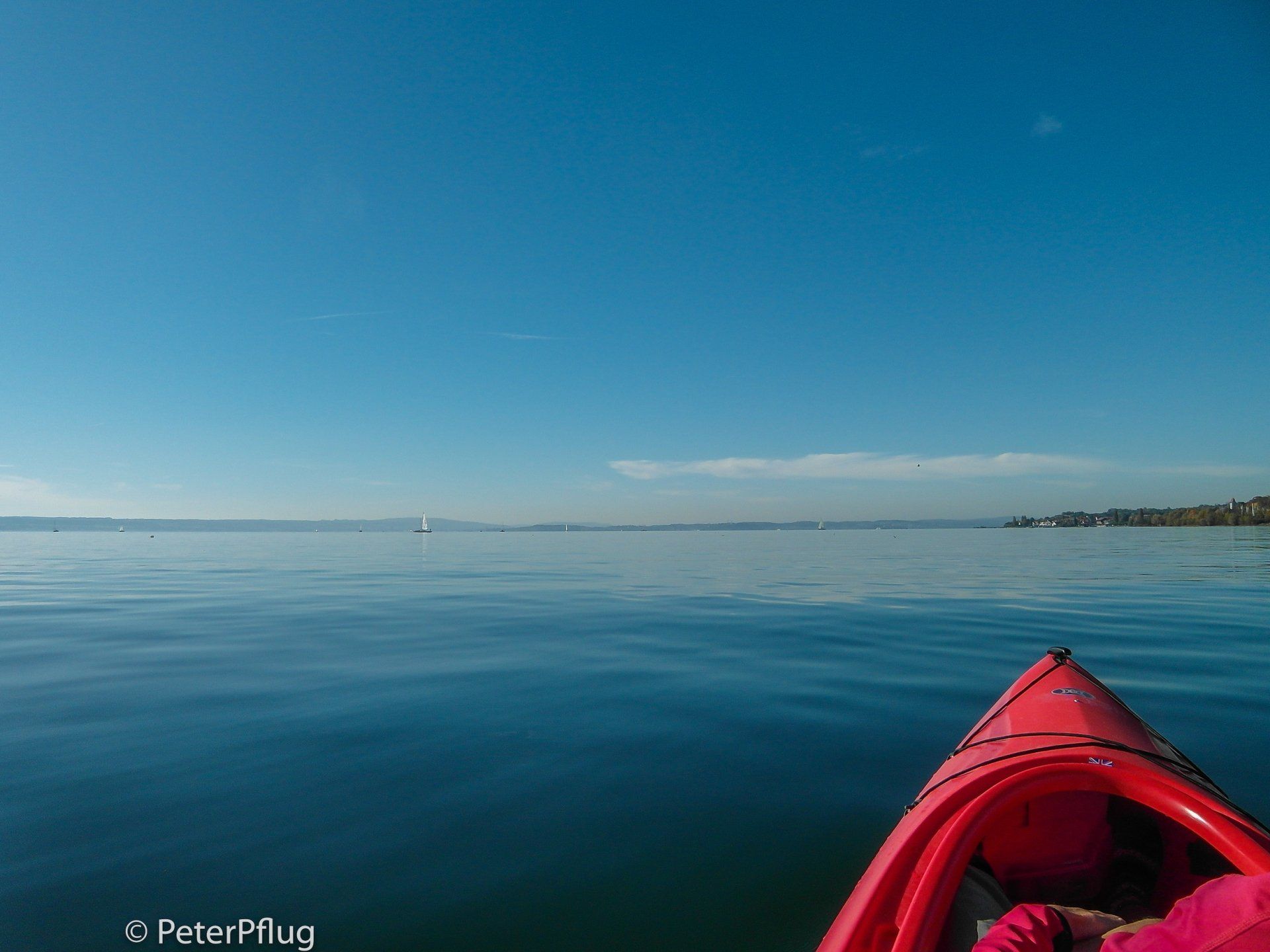 mit dem Kajak unterwegs