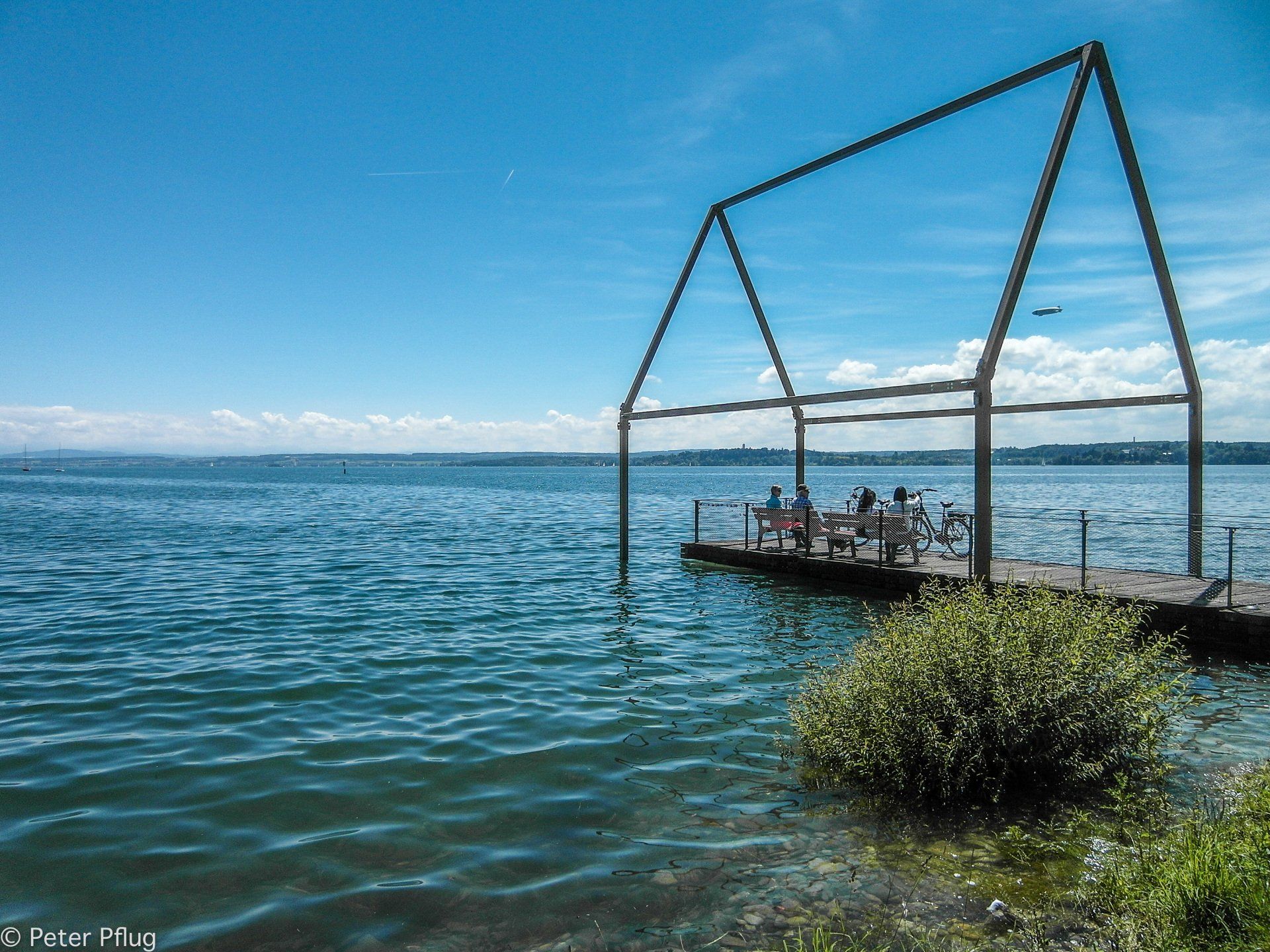 Sitzplatz am Hafen in Unteruhldingen