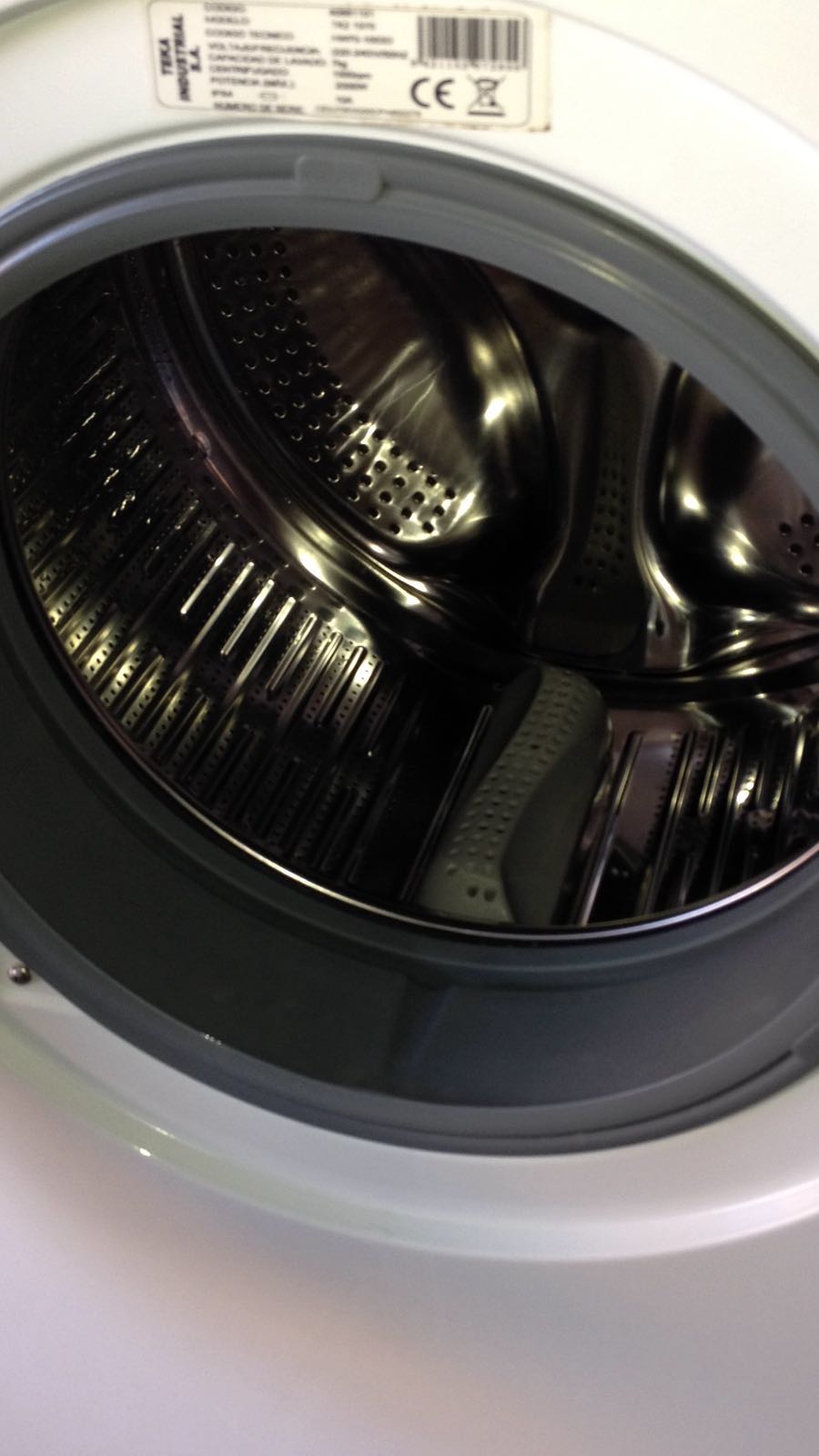 Limpieza de la goma de la puerta de la lavadora