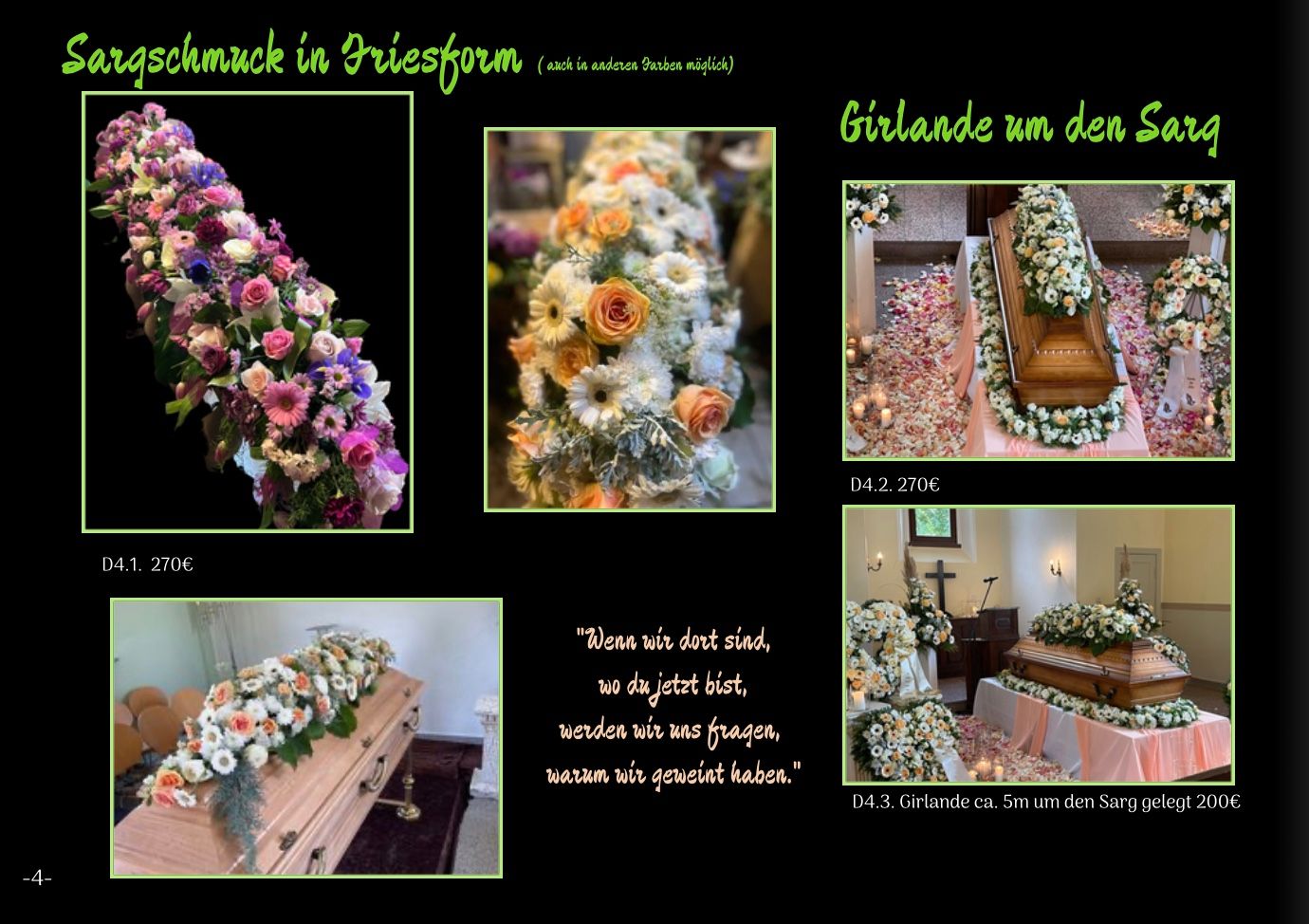 Sargschmuck und Trauerfloristik in Violett und Creme von Blumen Sprockhoff Seelow