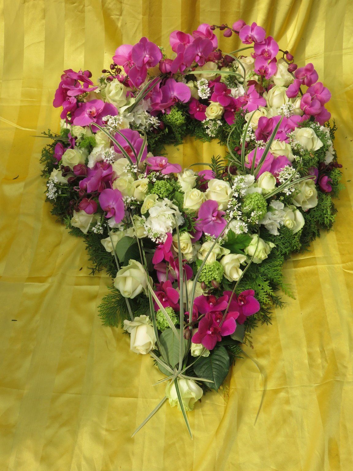 Blütenkranz in Seelow, Trauerkranz, Floristik