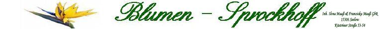 Logo Blumen Sprockhoff Seelow