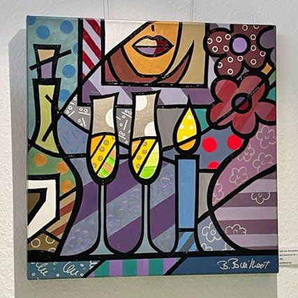 Bettina Breitkopf: Stilleben mit Sektkelch