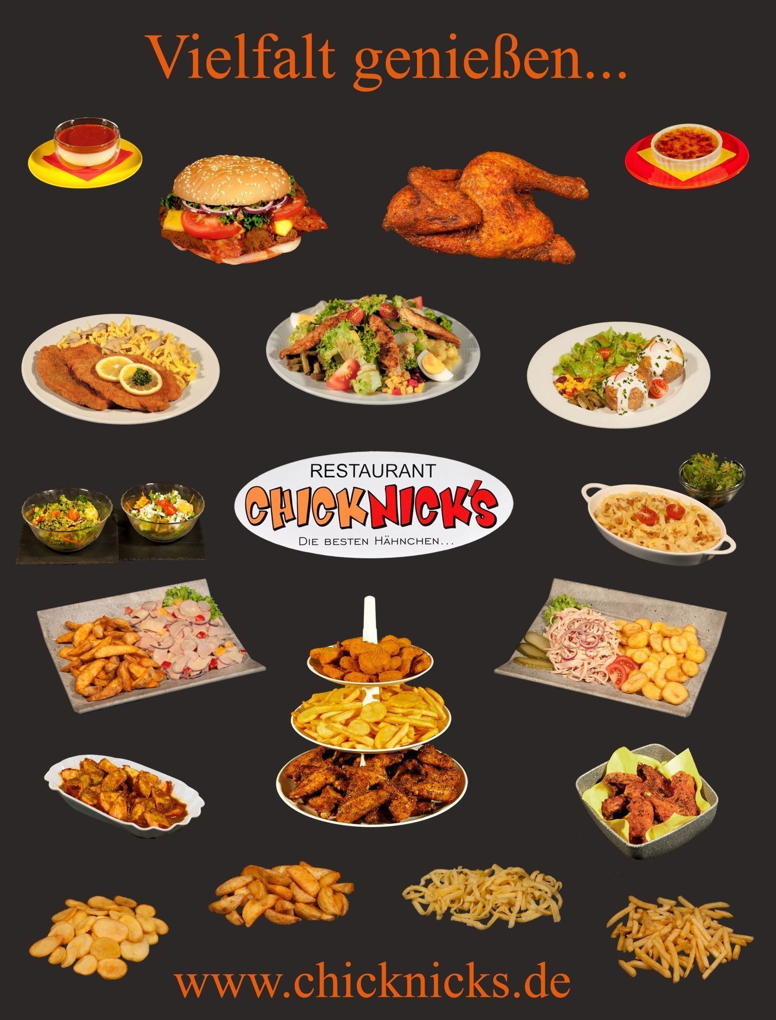 kleine Übersicht unserer Speisen Vielfalt