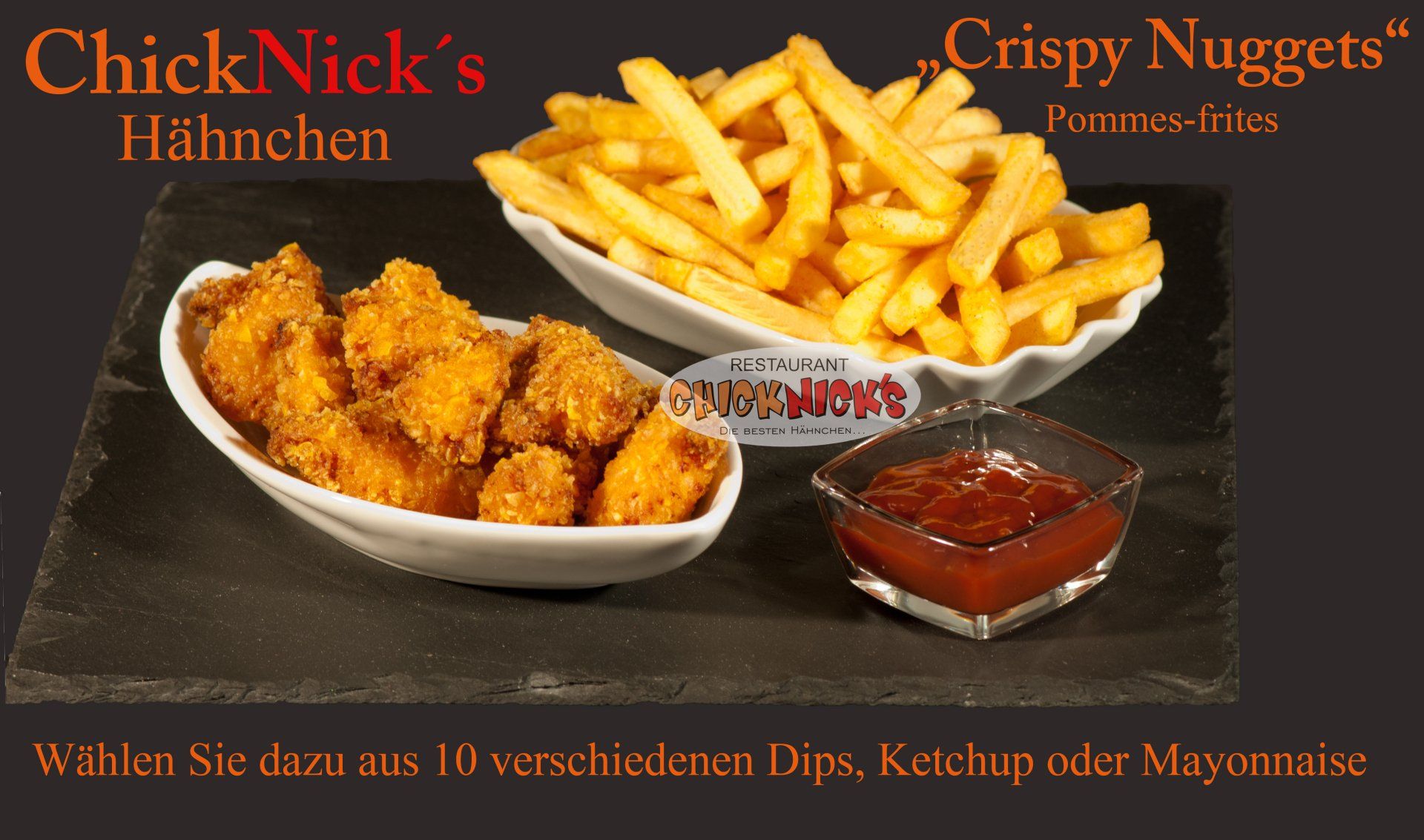 Crispy Nuggets mit Pommes