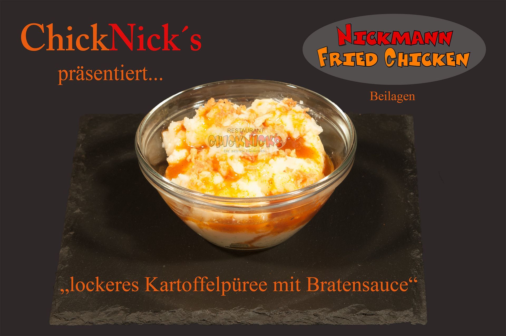 Kartoffelpüree mit Bratensauce