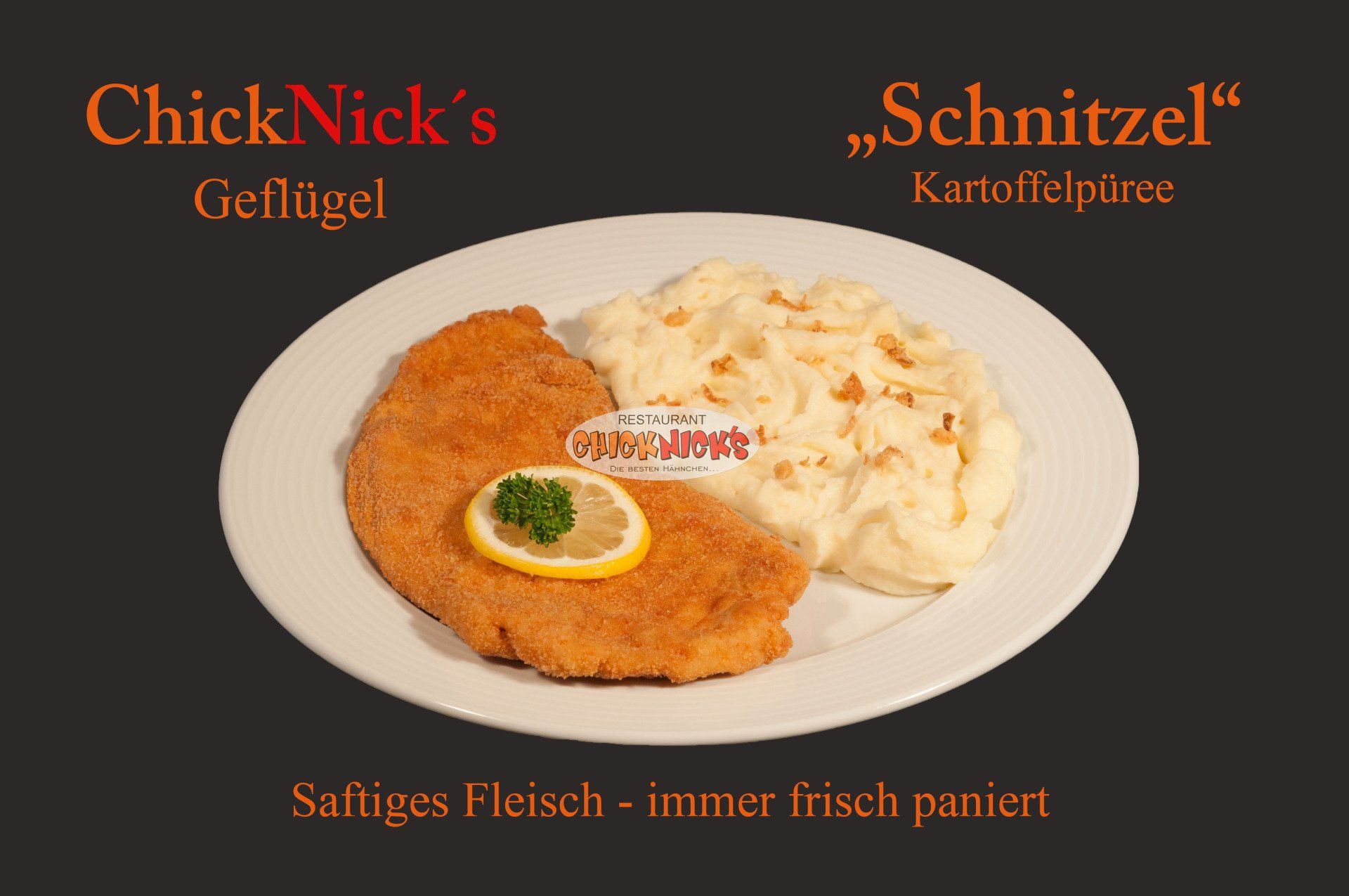 Schnitzel mit Kartoffelpüree