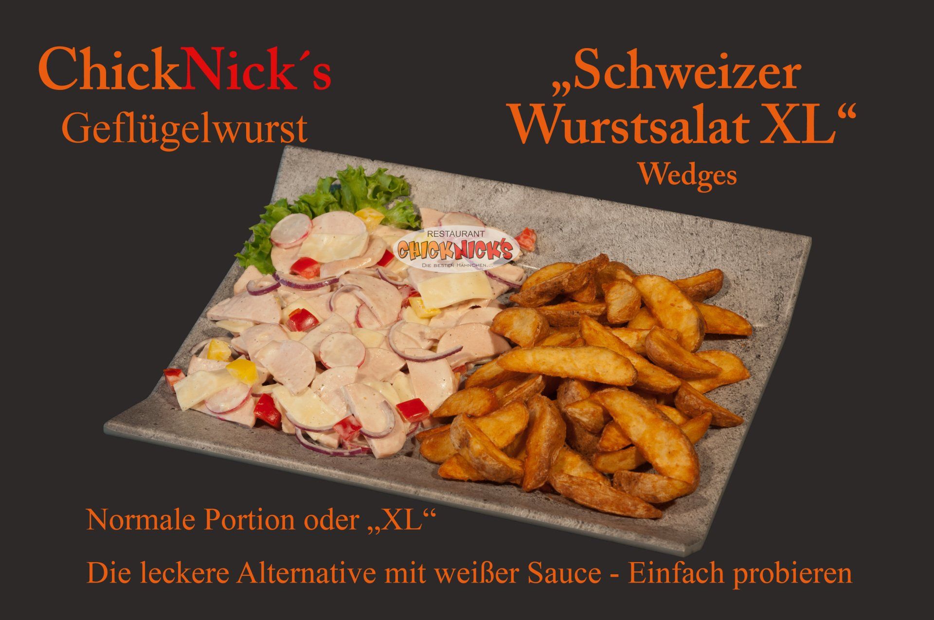 Schweizer Wurstsalat XL mit Wedges