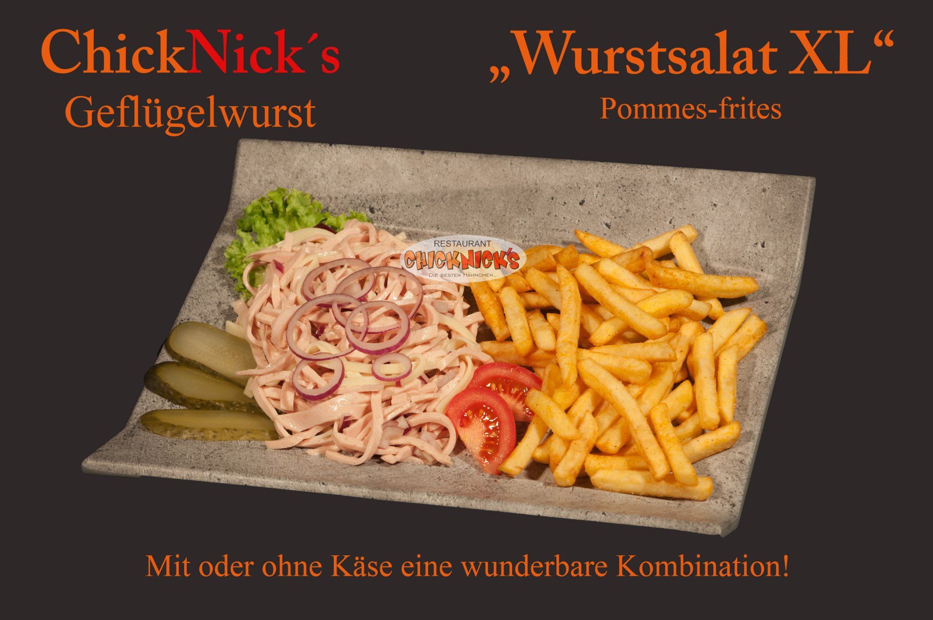 Wurstsalat XL mit Chips