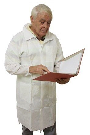 Disposable standard lab coats Disposable standard lab coats, low cost disposable lab coats