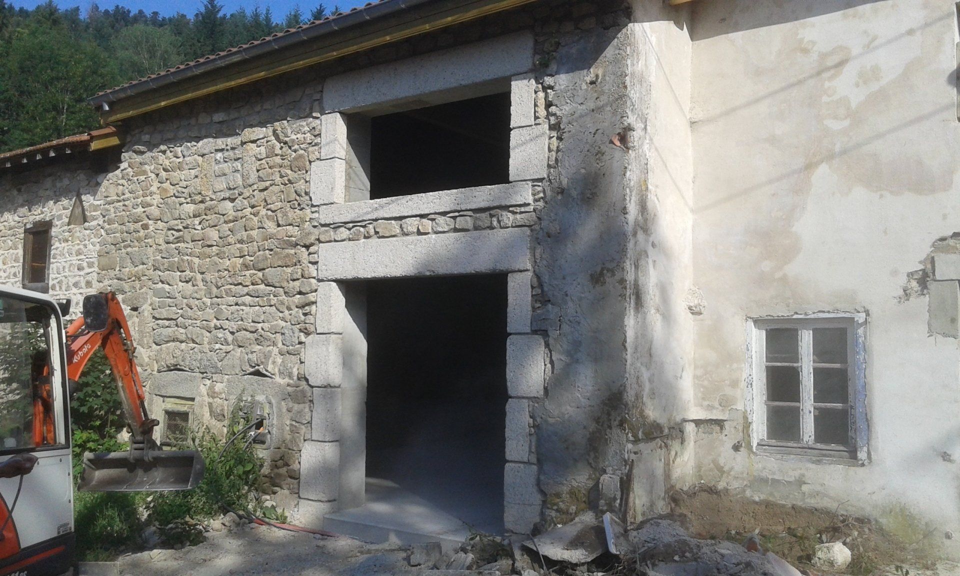 création d'ouverture terminée par jacquet maçonnerie