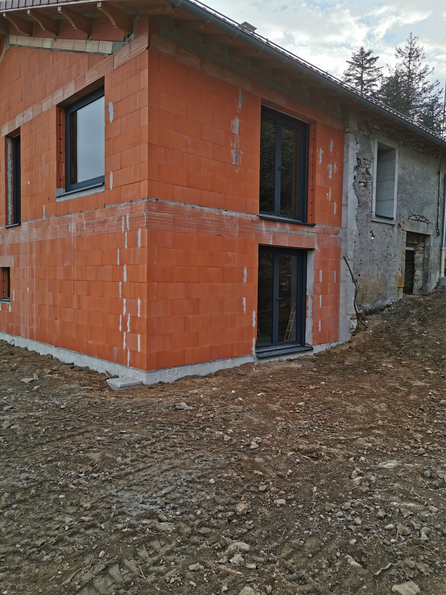 extension en briques par jacquet maçonnerie