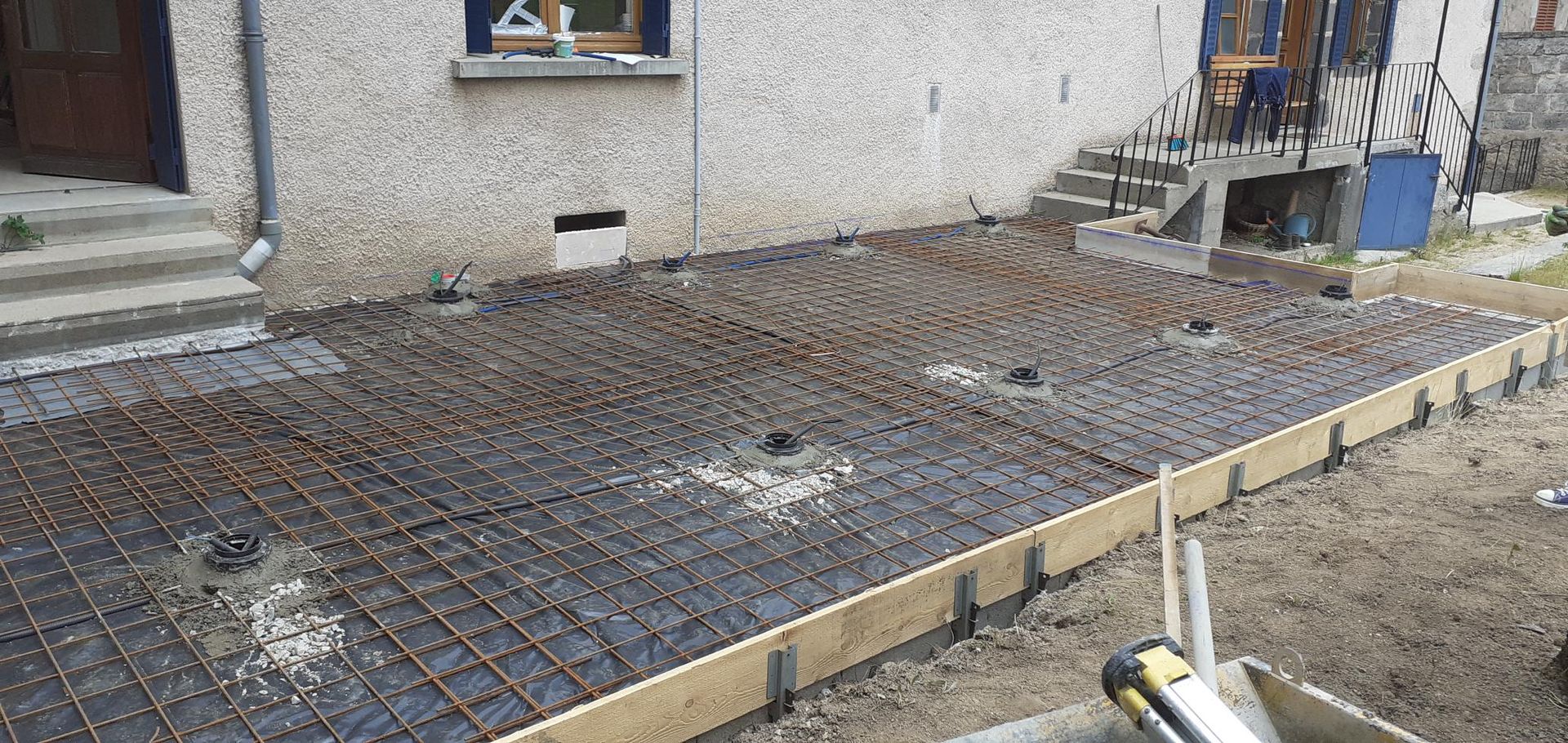 réfection terrasse béton empreinte