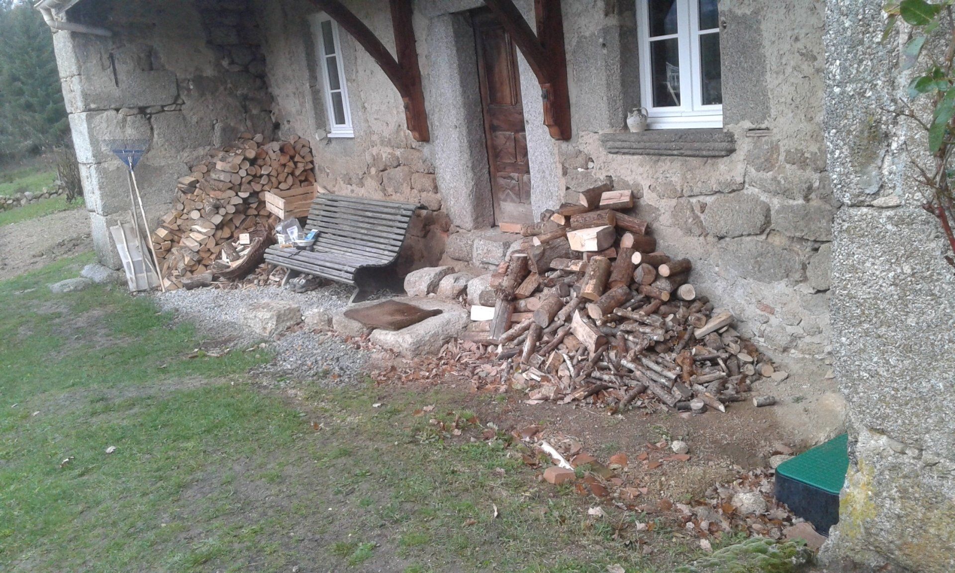 terrasse béton balayé