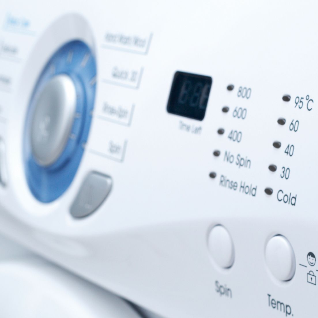 example of application control panel washing machine