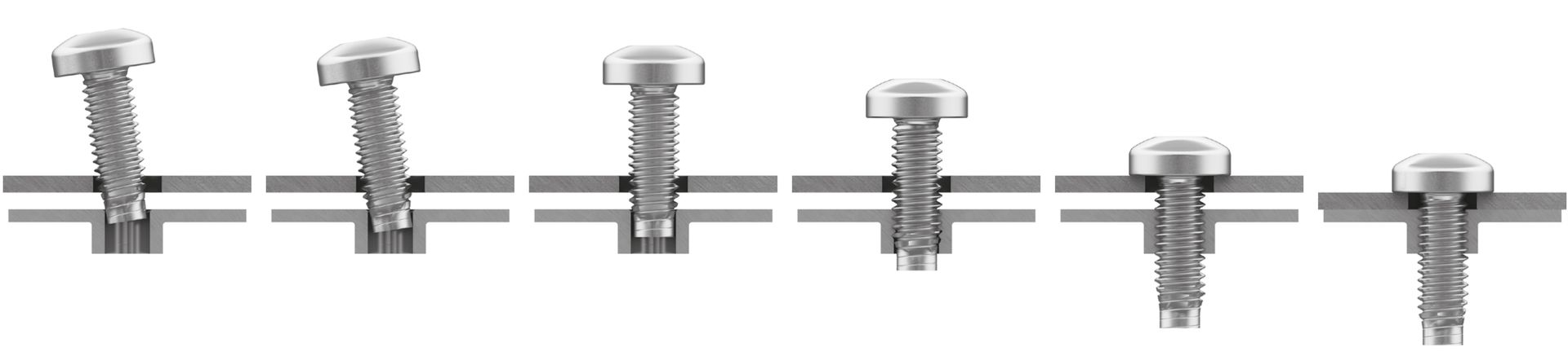 pentaform 2 Schraube eingedreht
