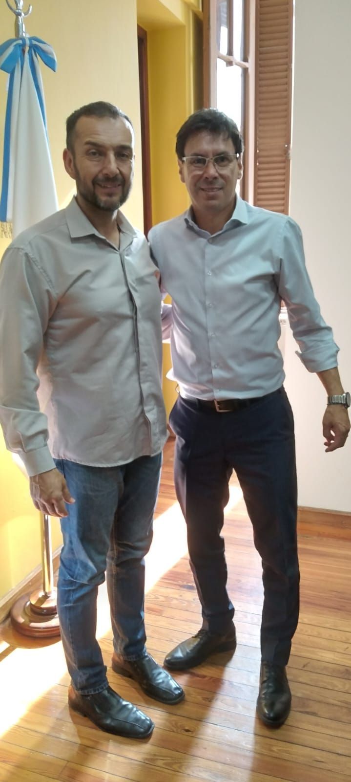 Jose Castaño y Ministro de Economía Sr. Eduardo Federico Cardoso.