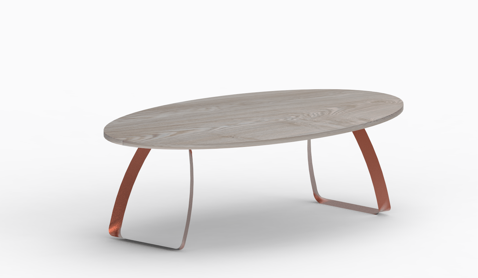 Pieds de table en métal U courbé, modèle sur mesure BODYE