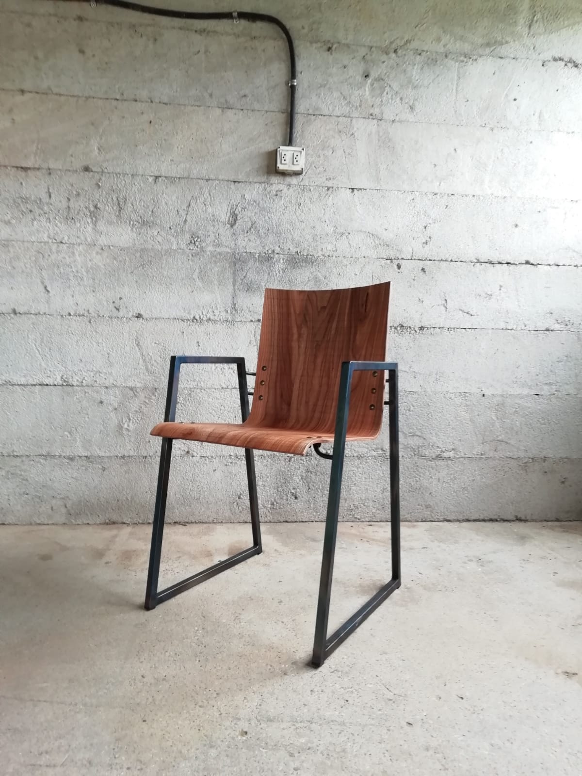 Chaise bois métal sur mesure