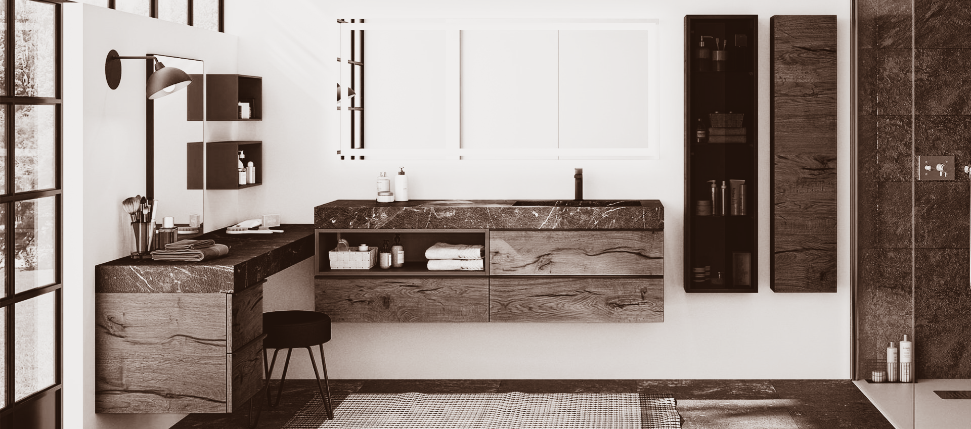 Meuble de salle de bain sur mesure