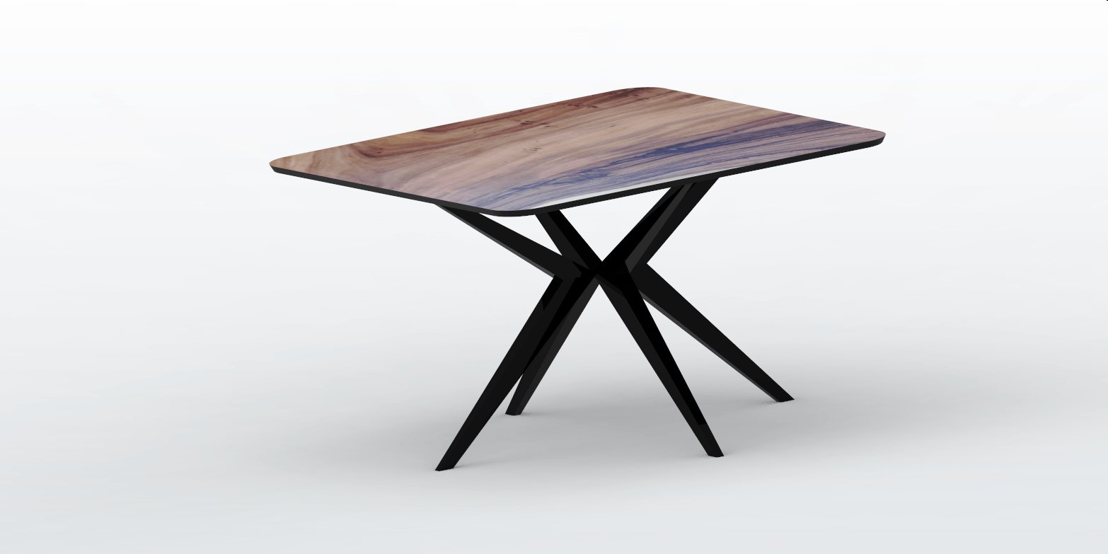 Pied noir pour table haute