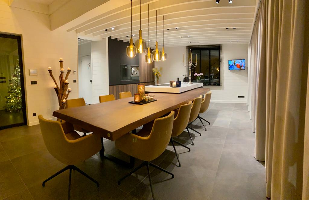 Plan de travail de cuisine en bois massif