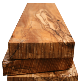 Planches brutes en bois d'olivier