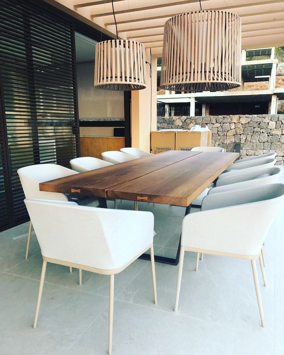 Plateau de table en 2 parties pour extérieur