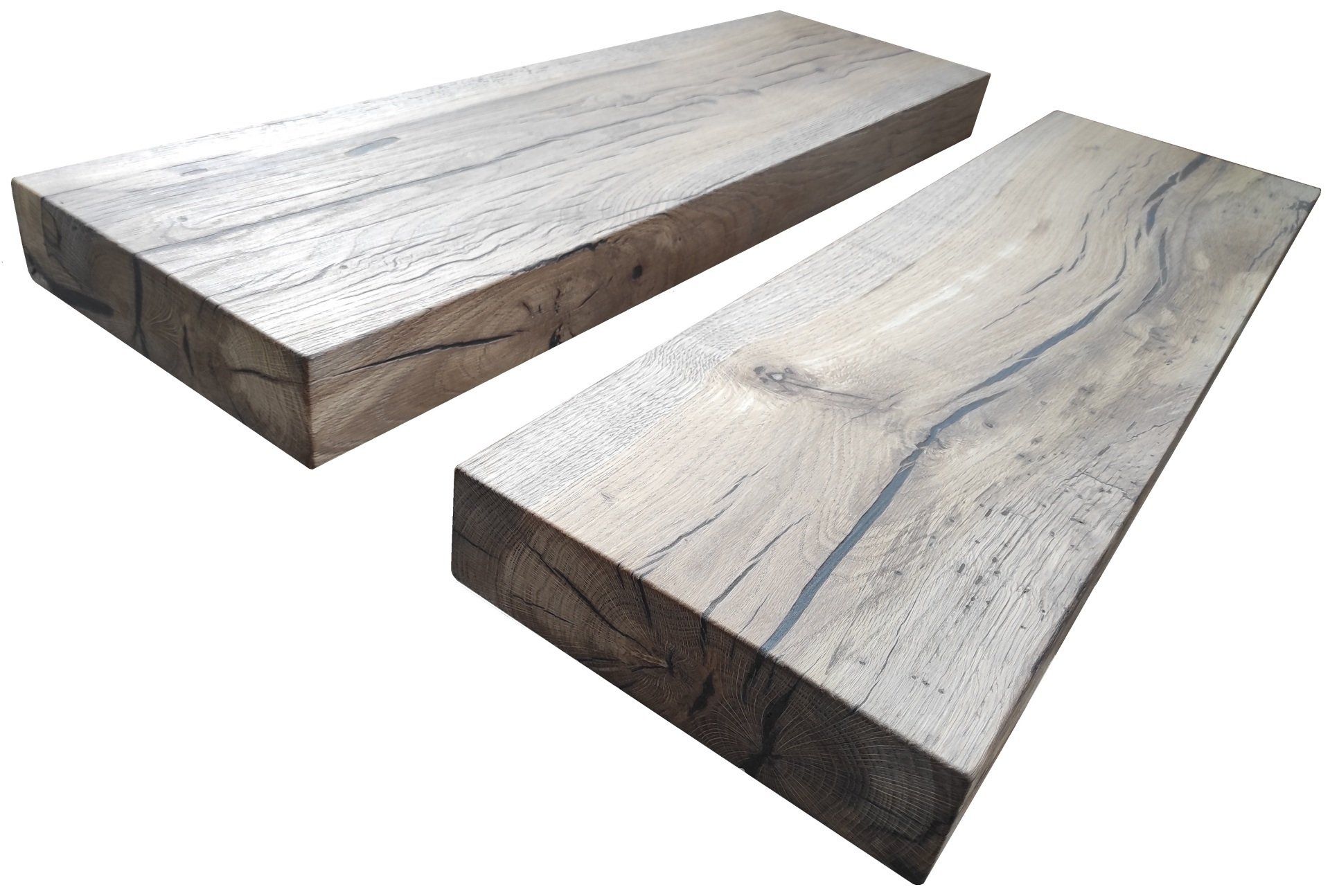 Plateau de table chêne avec écorce