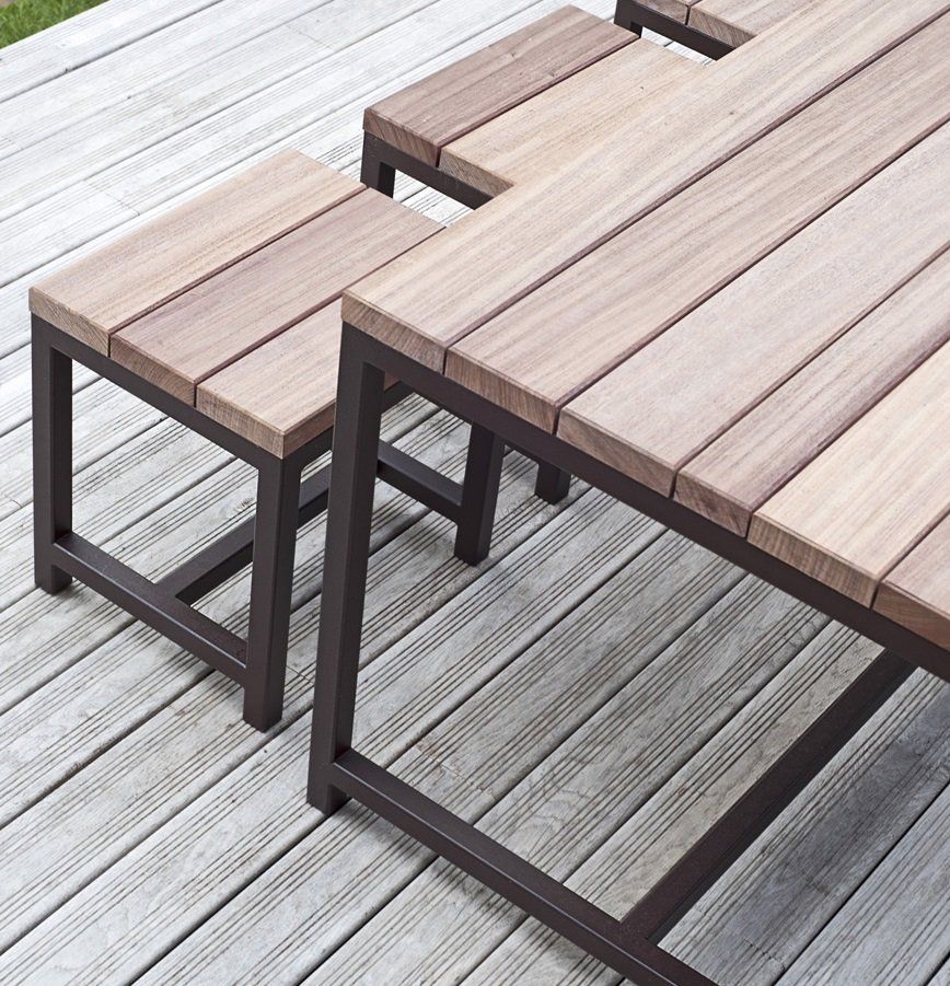 Salon de jardin en bois sur mesure