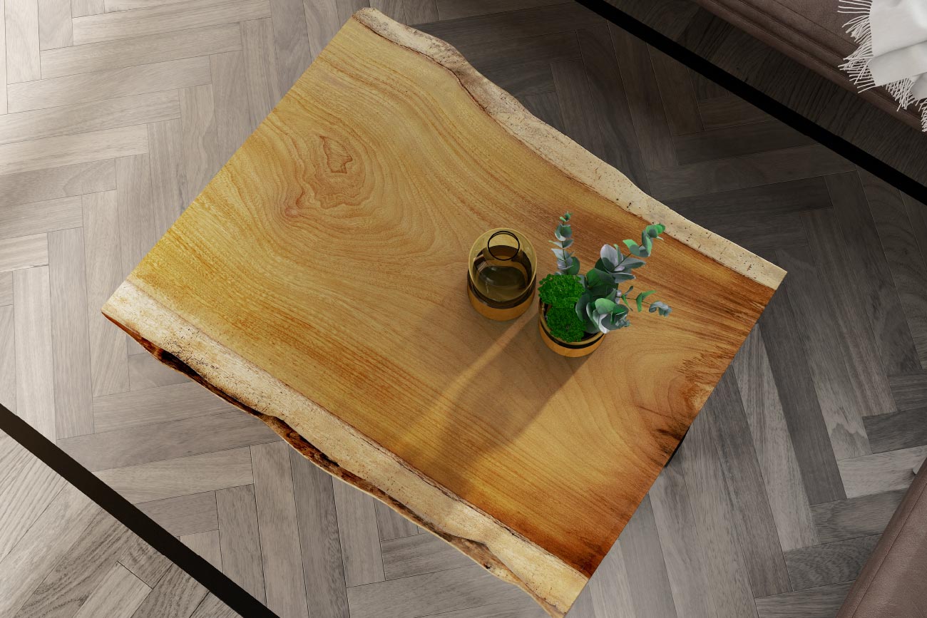 Planche de bois brut 1 m