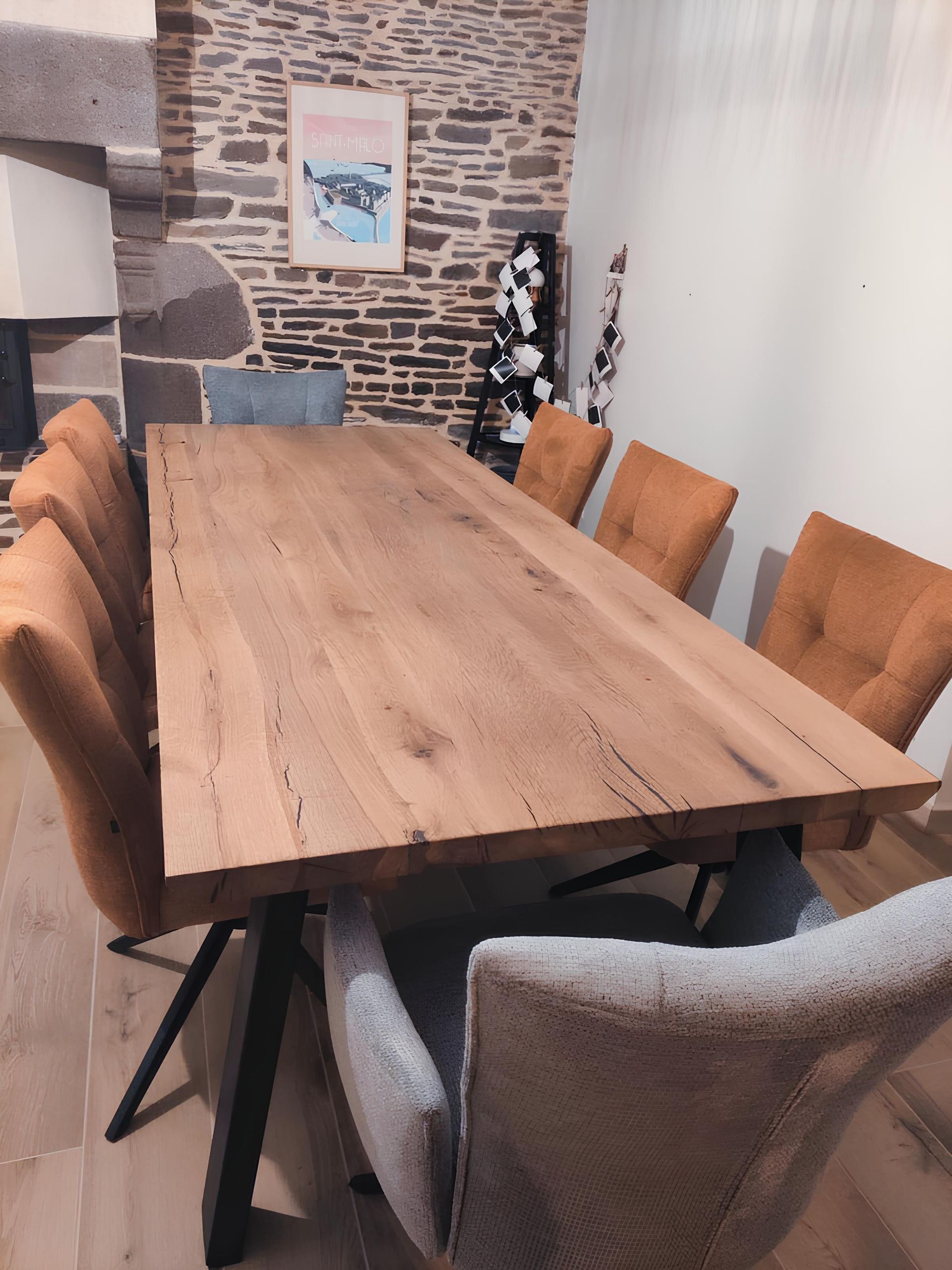 Table en chêne sur mesure