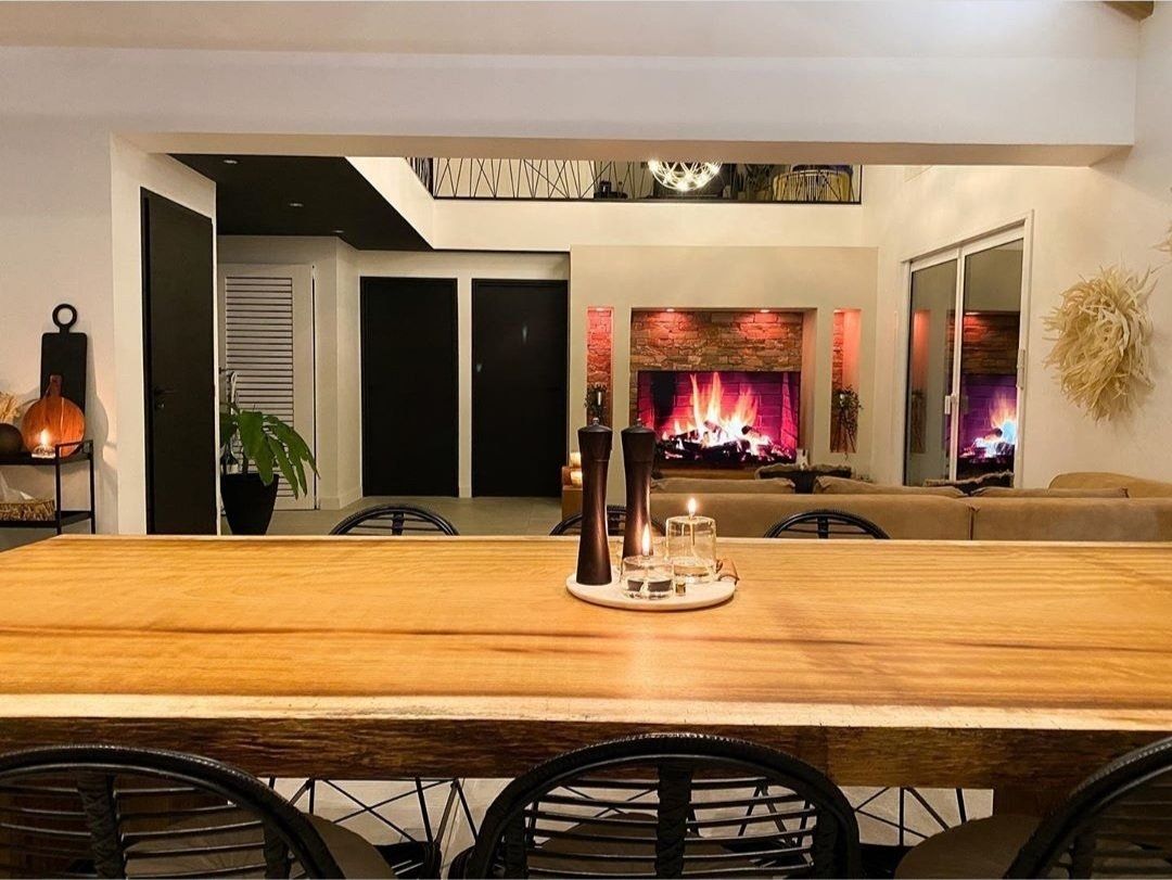 Table en iroko massif