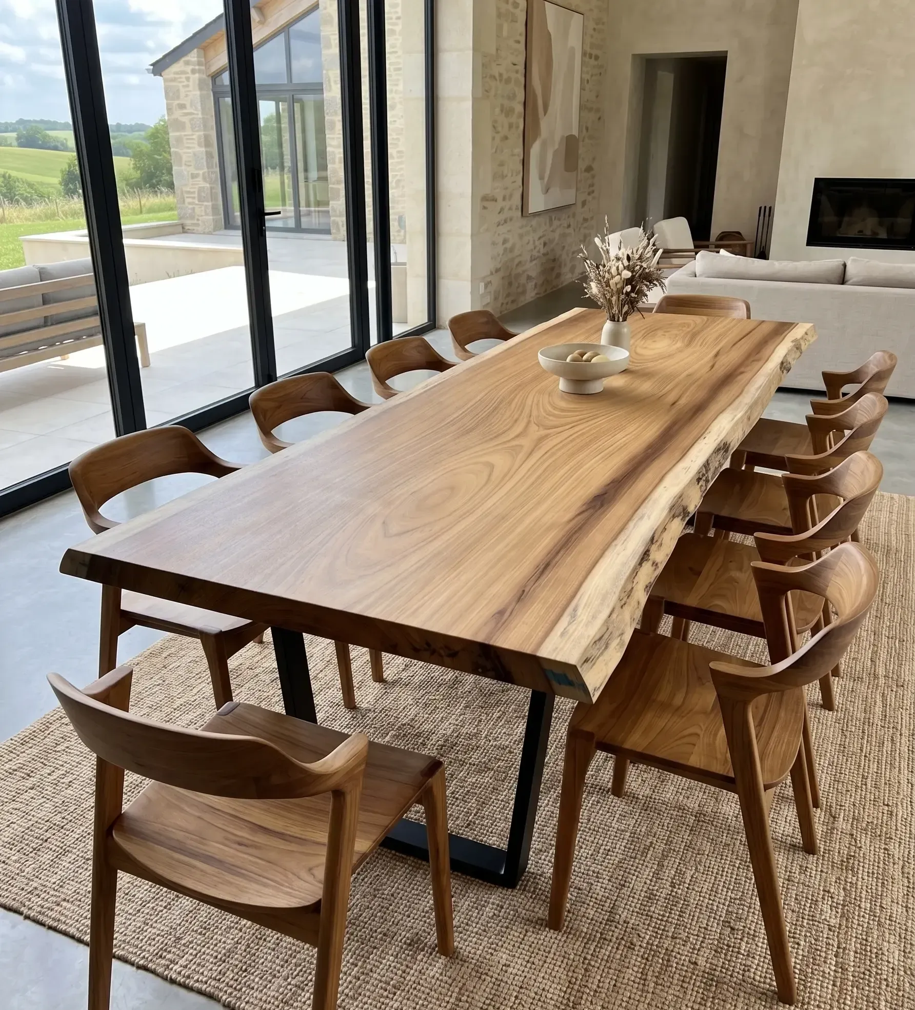 Tables en iroko massif sur mesure