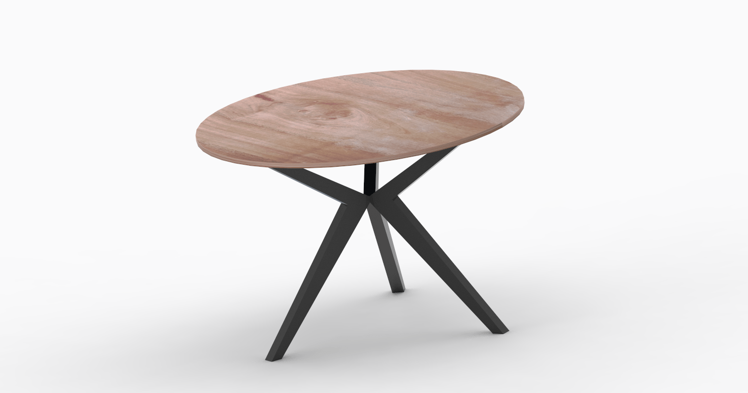 Pied en métal pour table à manger ronde, modèle sur mesure XAVIA