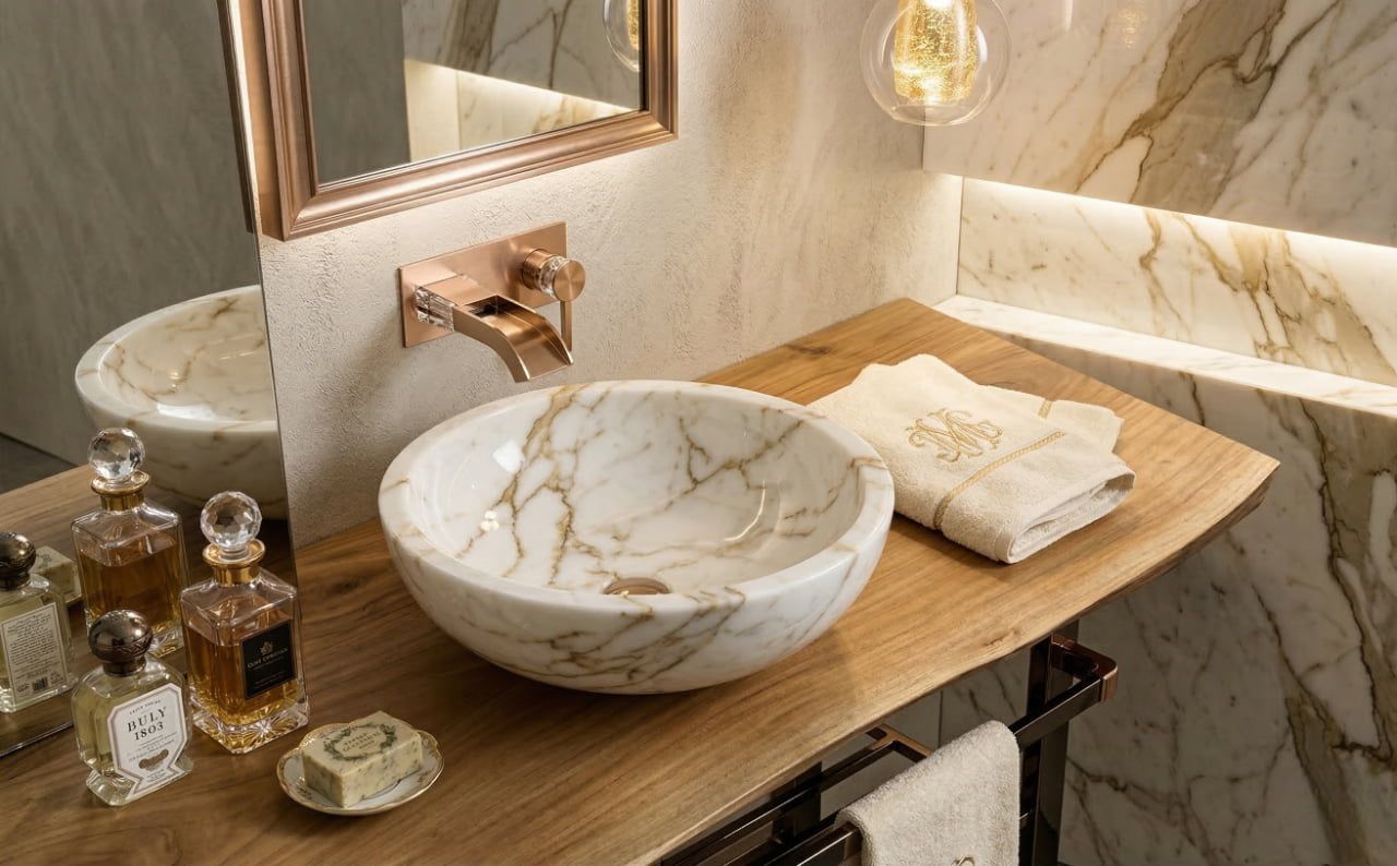 Meuble de salle de bain suspendu en teck massif sur mesure et résistant à l'eau