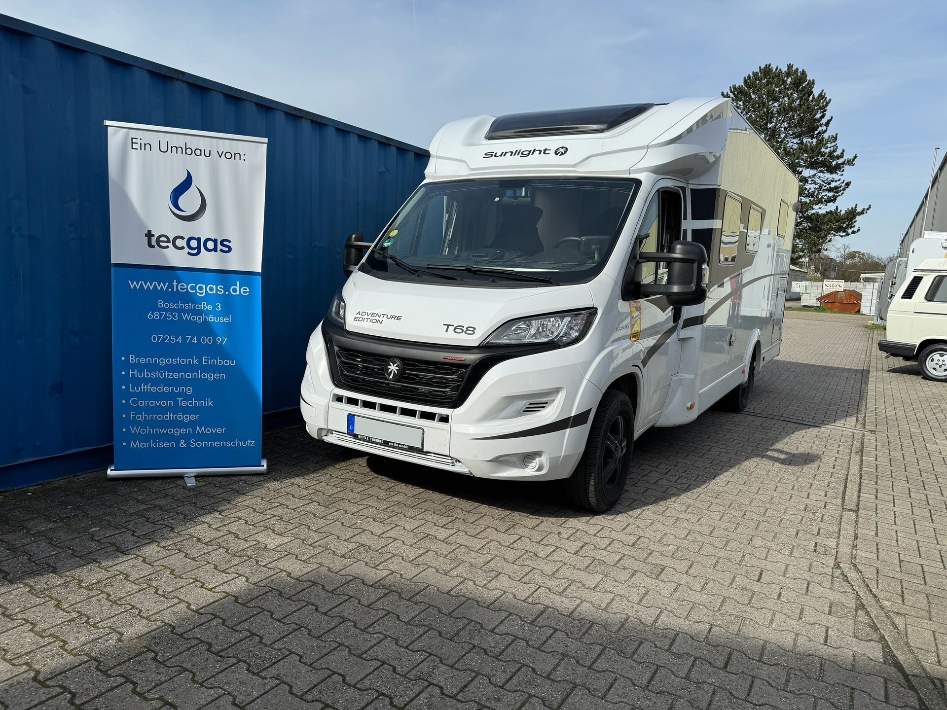 Sunlight T68 Wohnmobil mit einer Gastank Lösung von Tecgas.