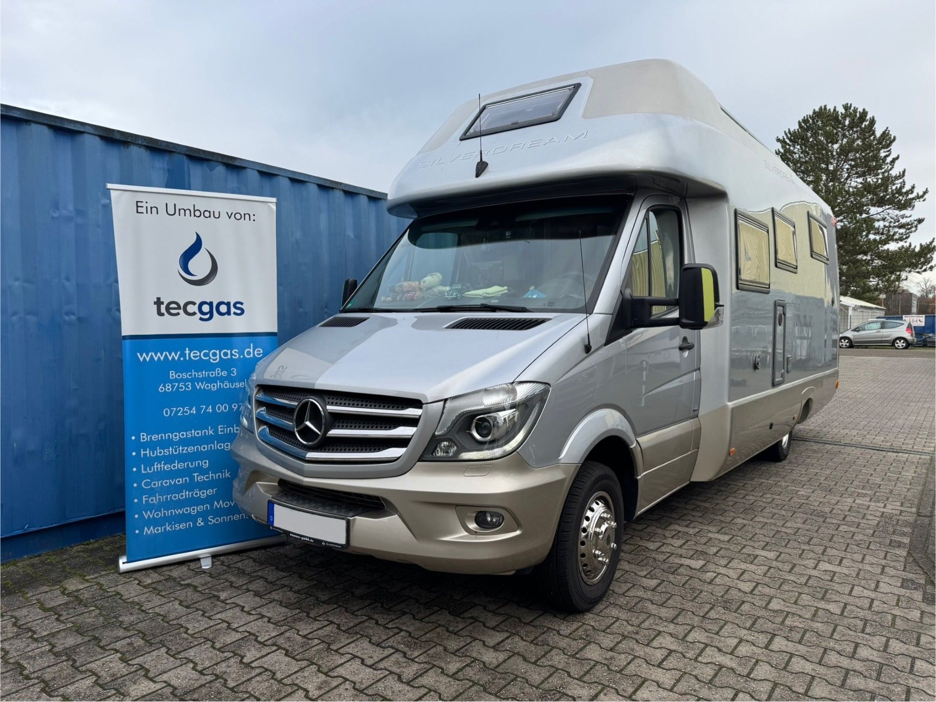 Weinsberg CaraCompact Wohnmobil mit Brenngastank von Tecgas.