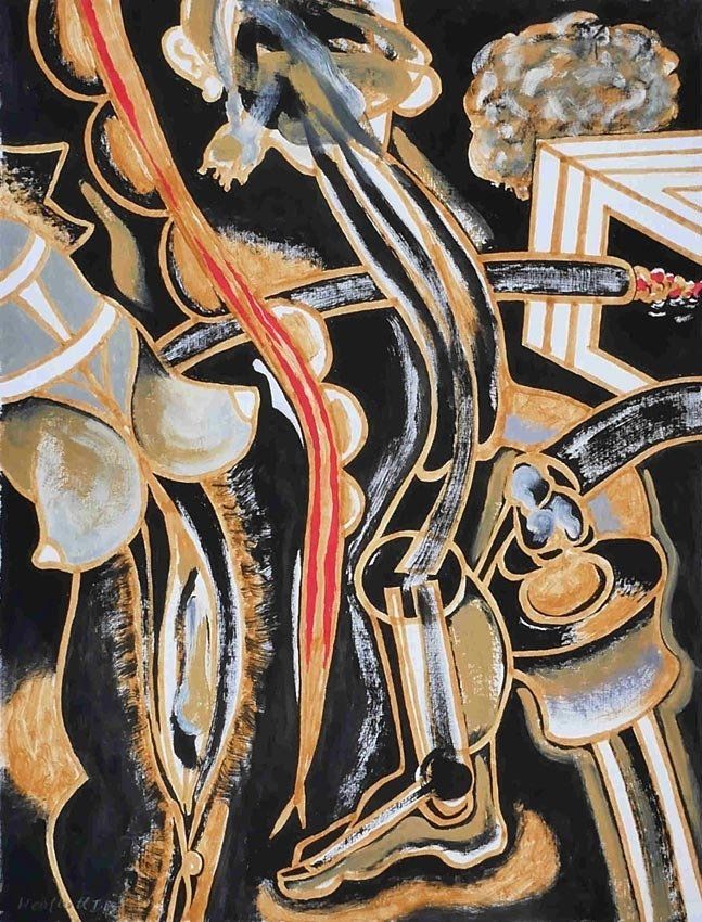 Karl-Heinz Herrfurth, Akte, Figuren auf Karton, verschiedene Techniken, 1999-2009