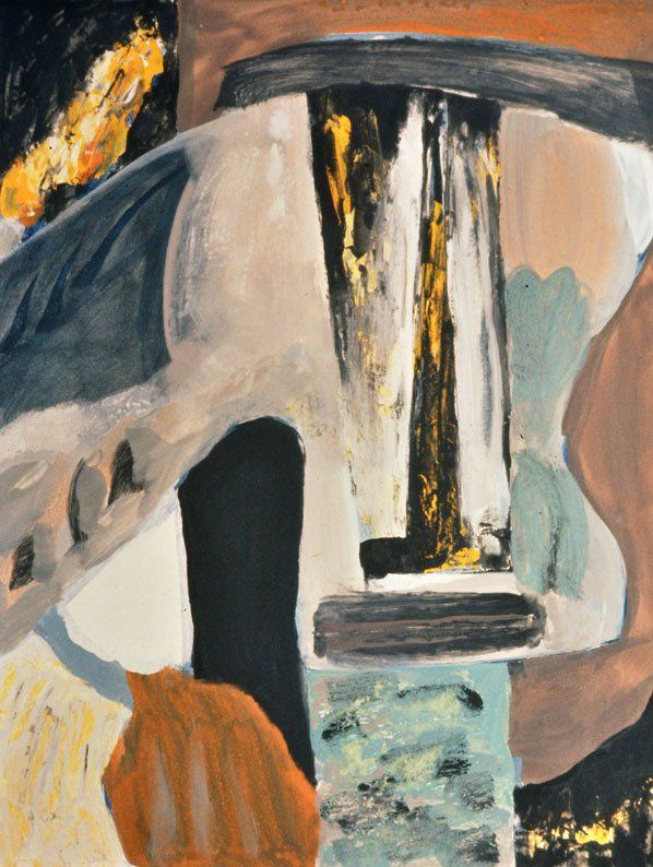 Karl-Heinz Herrfurth, Malerei, Tempera,
Papier auf Karton, 1964-65, 65 x 50 cm