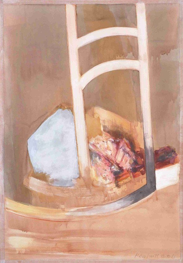 Karl-Heinz Herrfurth,
Großformate auf Papier,
Mischtechnik, 1985-87
Körper, Figuren und Köpfe, 74 x 51 cm