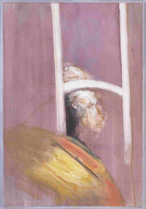 Karl-Heinz Herrfurth,
Großformate auf Papier,
Mischtechnik, 1985-87
Körper, Figuren und Köpfe, 74 x 51 cm