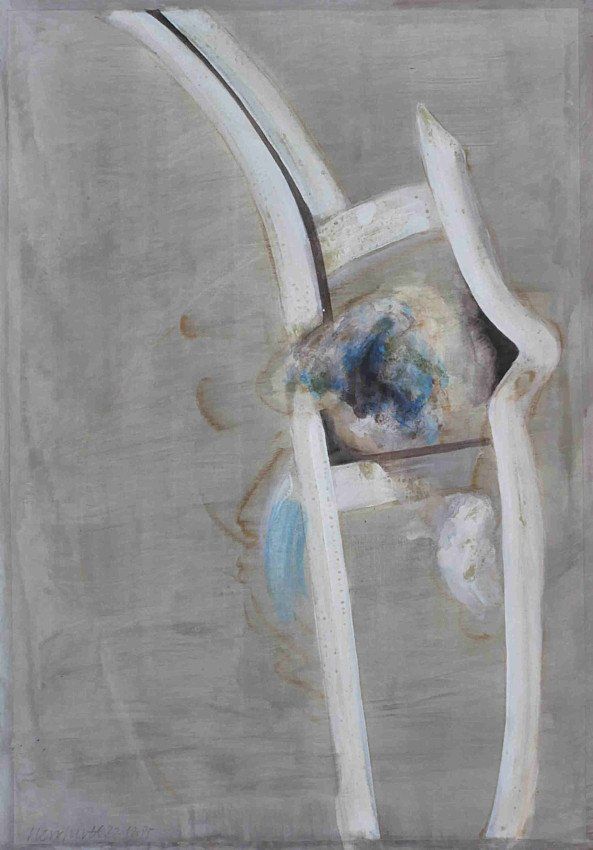 Karl-Heinz Herrfurth,
Großformate auf Papier,
Mischtechnik, 1985-87
Körper, Figuren und Köpfe, 74 x 51 cm